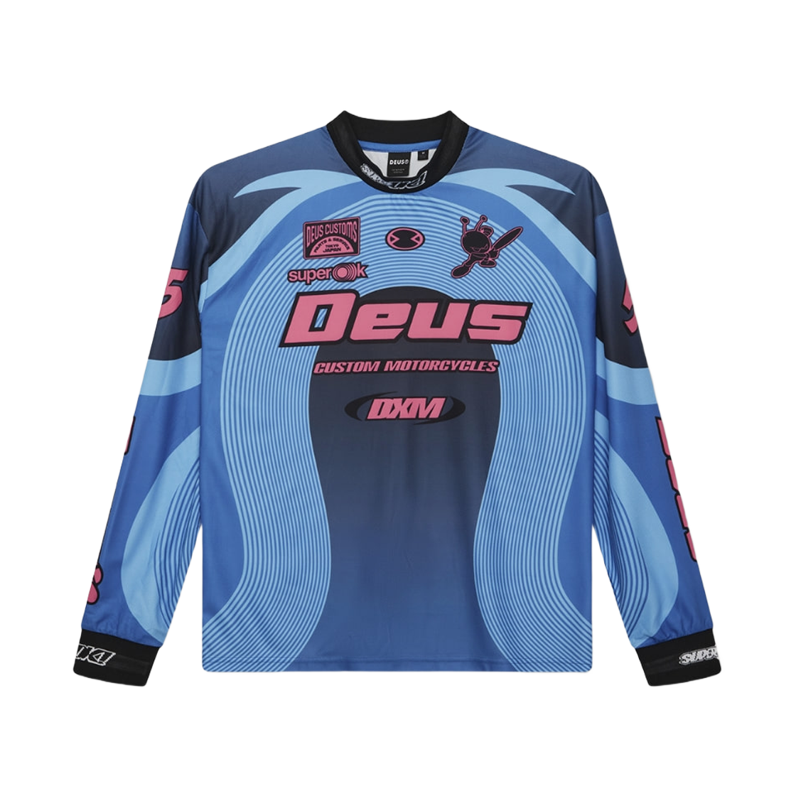 DMF251313/D253ULT320-060 Deus Ex Machina Pledge Moto Jersey Blue