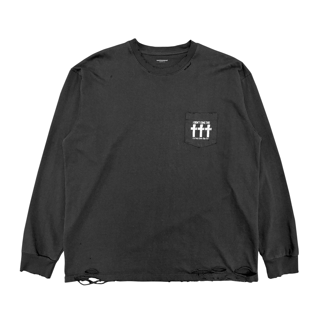 [더블적립]파프롬왓 빈티지 롱슬리브_블랙([더블적립]farfromwhat far vtg long sleeve_black)
