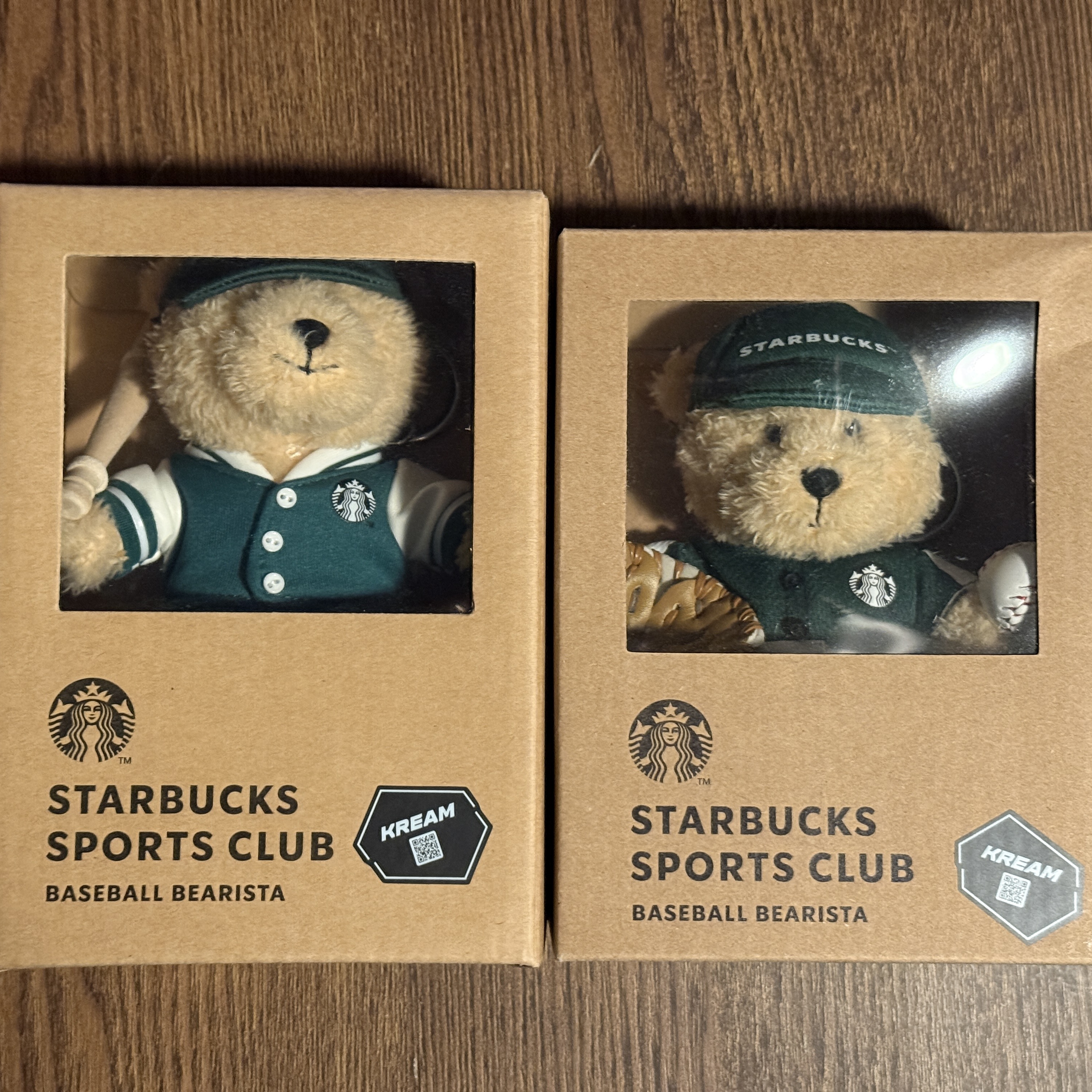 Starbucks Baseball Bearista Keychain, Starbucks Baseball Bearista Keychain Batter 착용 스타일 - 2