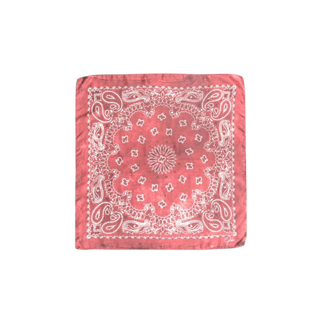 (W) 골든구스 페이즐리 패턴 스카프 버건디((W) Golden Goose Scarf with Paisley Pattern Burgundy)
