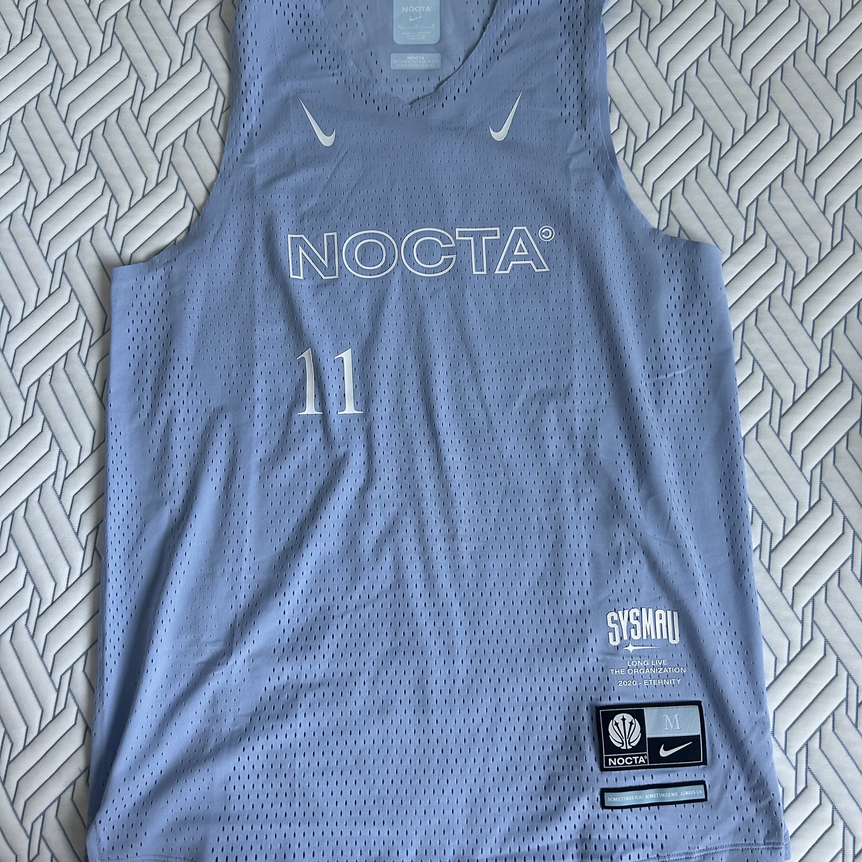 Nike x Drake Nocta Basketball Lightweight Jersey Cobalt Bliss (DV3649-481), (W) Nike ReactX Infinity Run 4 Black Anthracite 착용 스타일 - 6