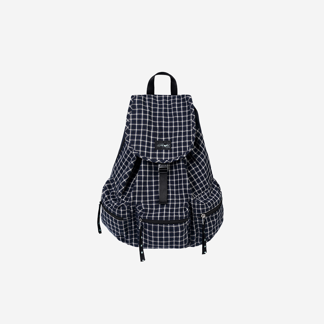 페넥 베리 포켓 백팩 라지 체크 네이비(Fennec Berry Pocket Backpack Large Check Navy)