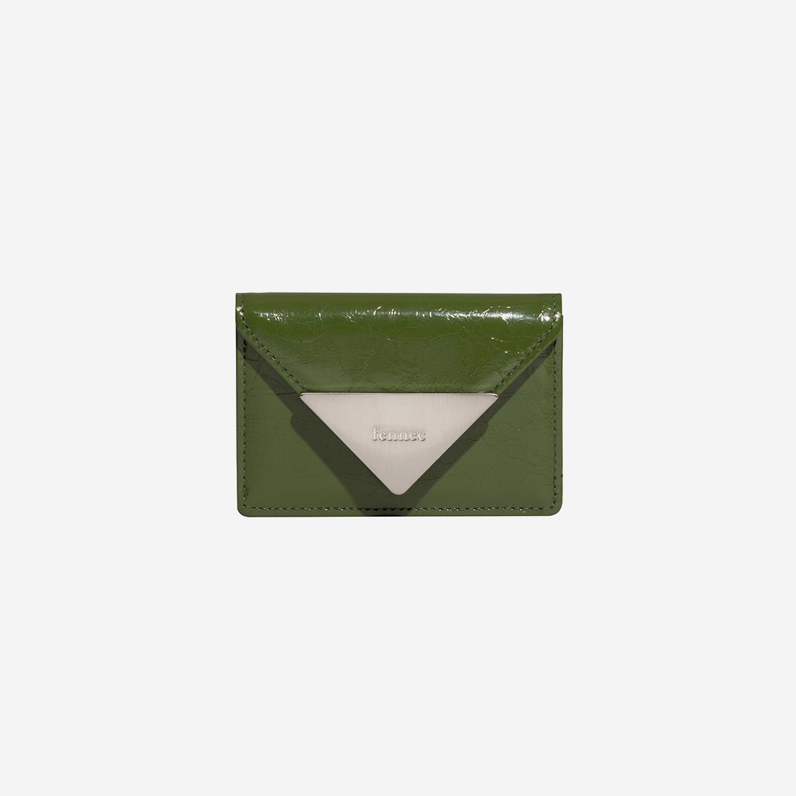 FM1PK08OLF Fennec Crinkle Triangle Accordion Pocket Olive