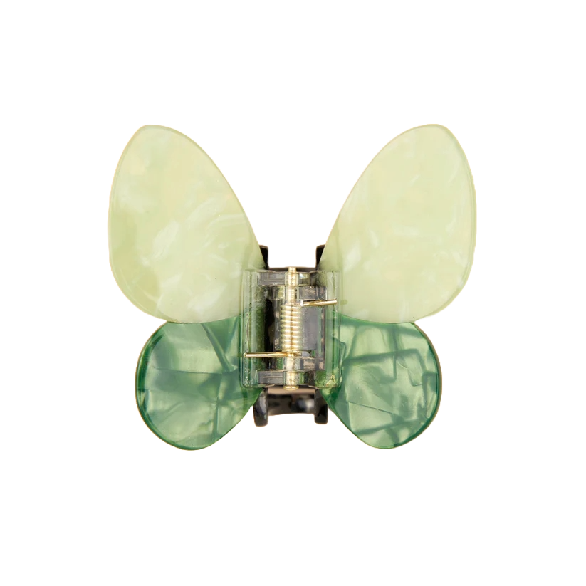 쿠쿠수제뜨 초록 나비 헤어집게핀(Coucou Suzette Green Butterfly Hairclaw)