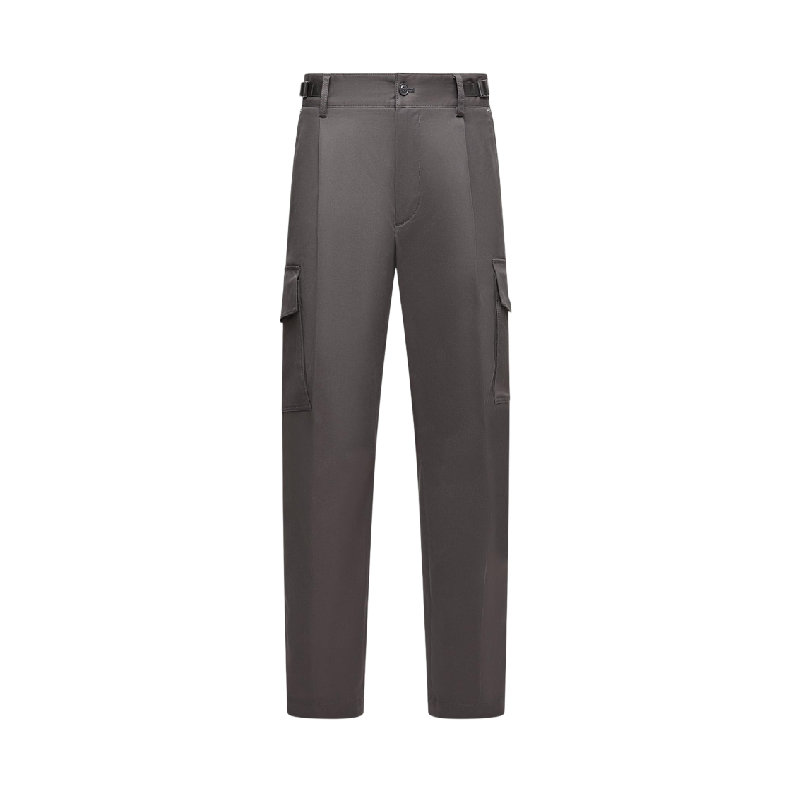 K2-091-2A00026-598R1-919 Moncler Cotton Gabardine Cargo Trousers Gray - 25FW