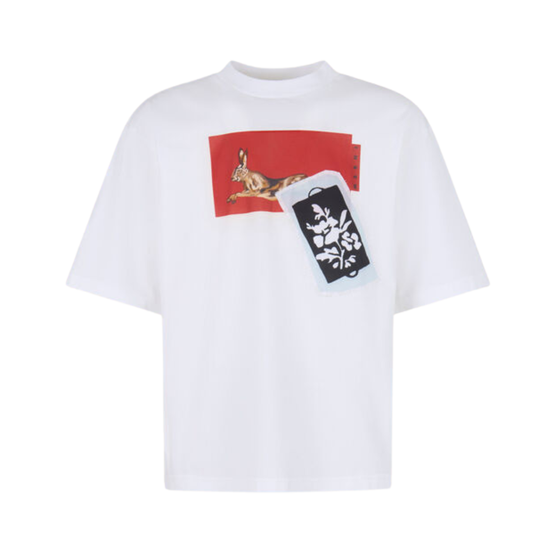 HUMU0223TP-USCY39-PRW01 Marni Cotton T-Shirt Lily White