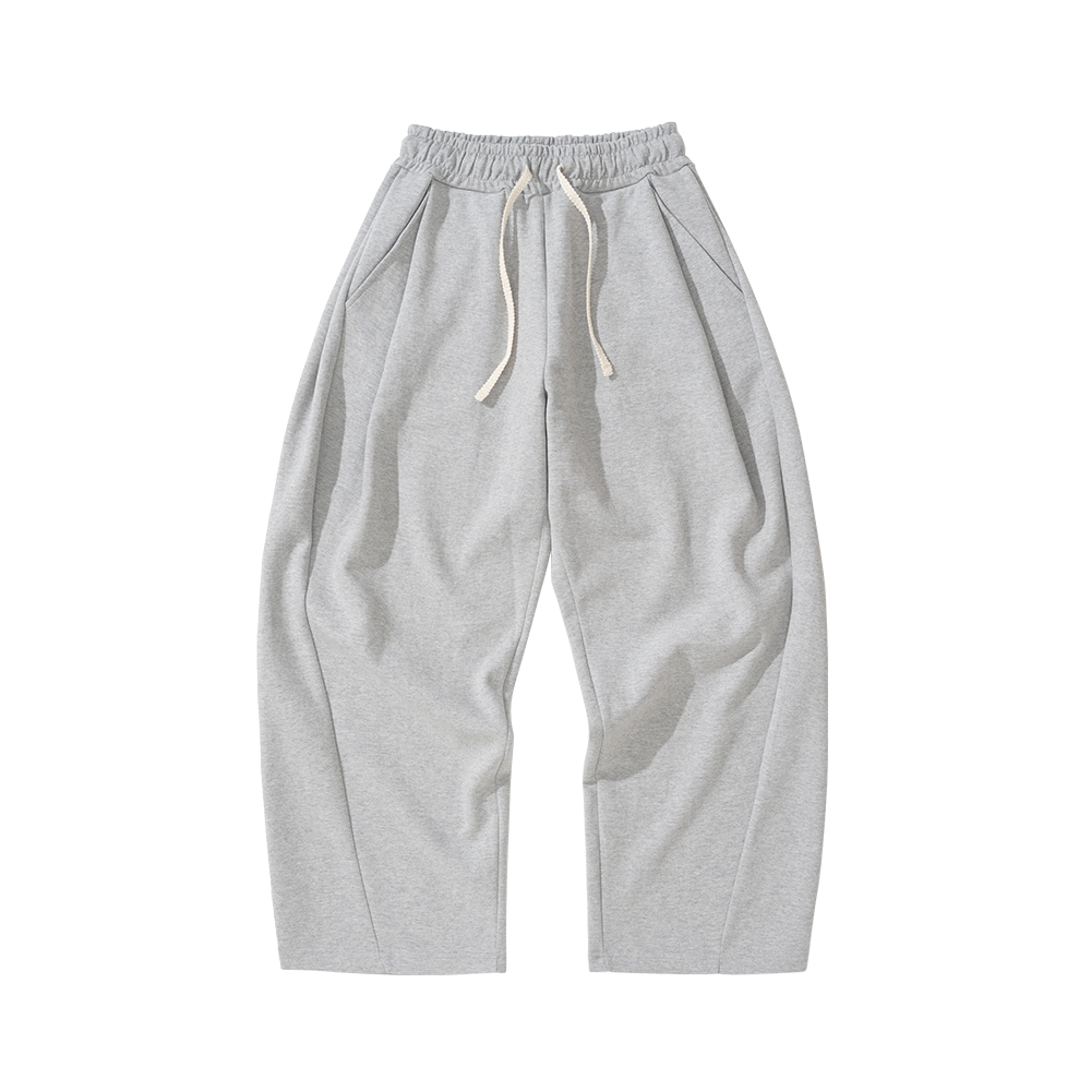 K25SSUP02MG [기모 옵션 추가] Knitted Curved Training Pants Melange Grey