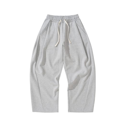K25SSUP02MG Knitted Curved Traning Pants Melange Grey