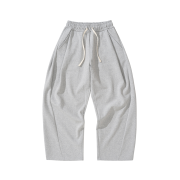 [기모 옵션 추가] Knitted Curved Training Pants Melange Grey