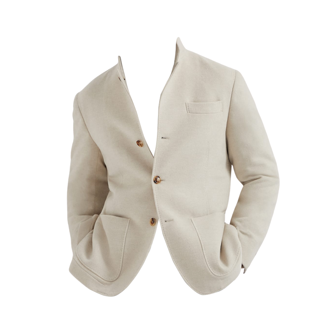 브루넬로 쿠치넬리 라이트웨이트 발수 소재 캐시미어 아우터웨어 블레이저 버프(Brunello Cucinelli Lightweight Water-Resistant Cashmere Outerwear Blazer Buff) - 1