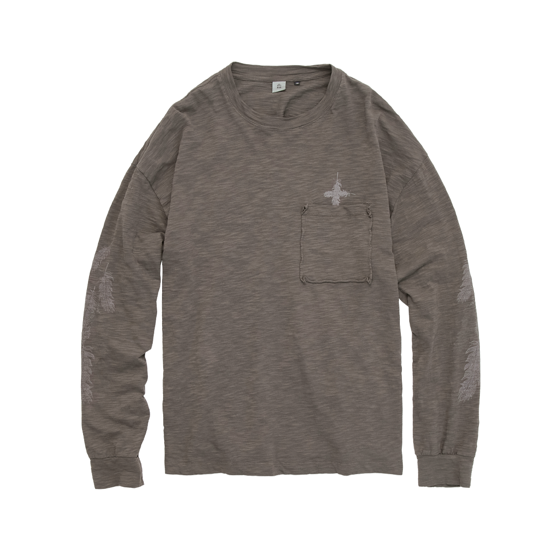 폴리테루 1011 페더 롱 슬리브 브라운(Polyteru 1011 Feather Long Sleeve Brown)