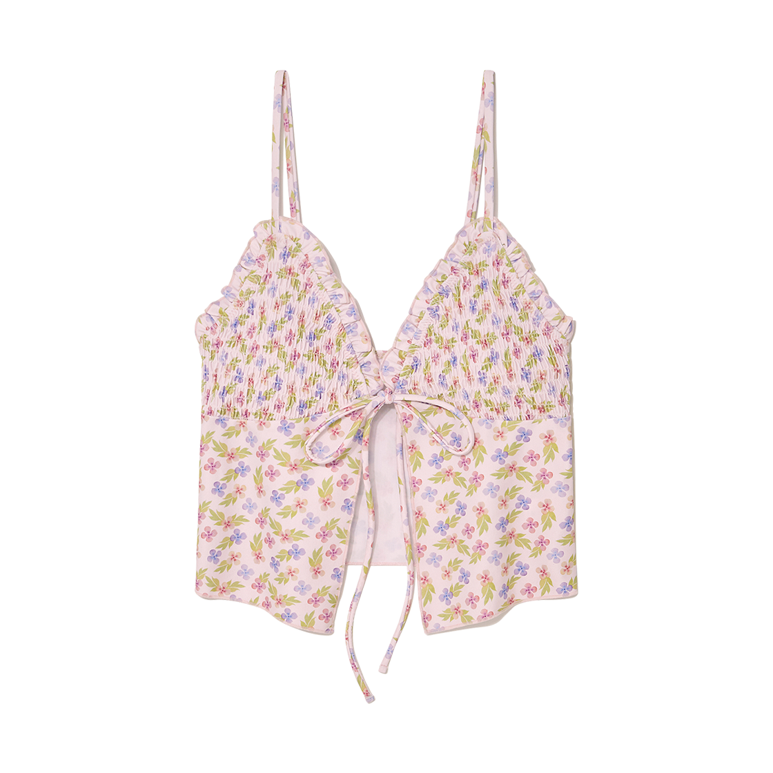 (W) 글로니 탱키니 스윔 탑 라벤더 블룸((W) Glowny Tankini Swim Top Lavender Bloom)