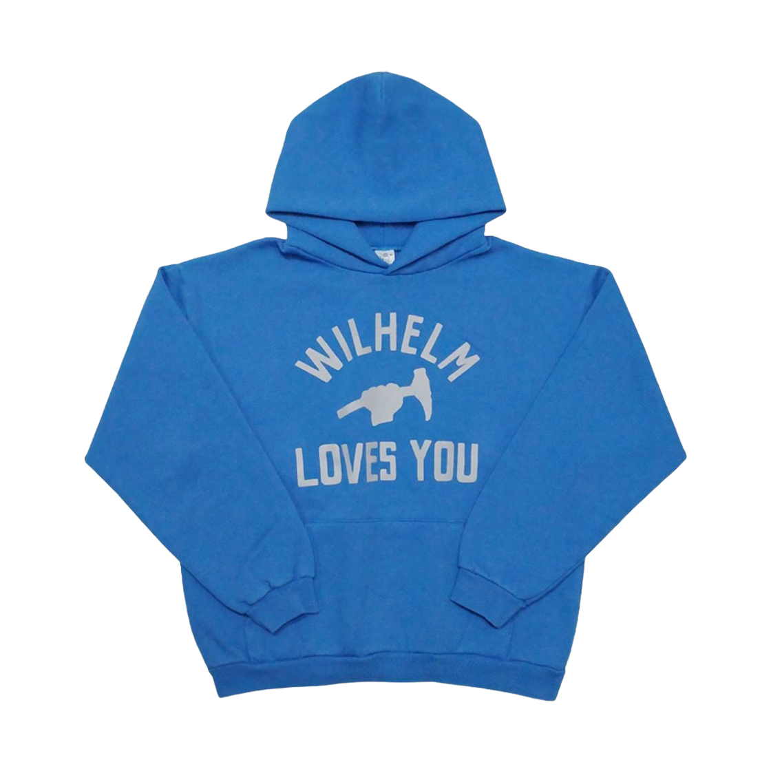 컬렉트 피시스 빌헬름 러브스 유 후드 아쿠아 블루(Collect Pieces Wilhelm Loves You Hoodie Aqua Blue)