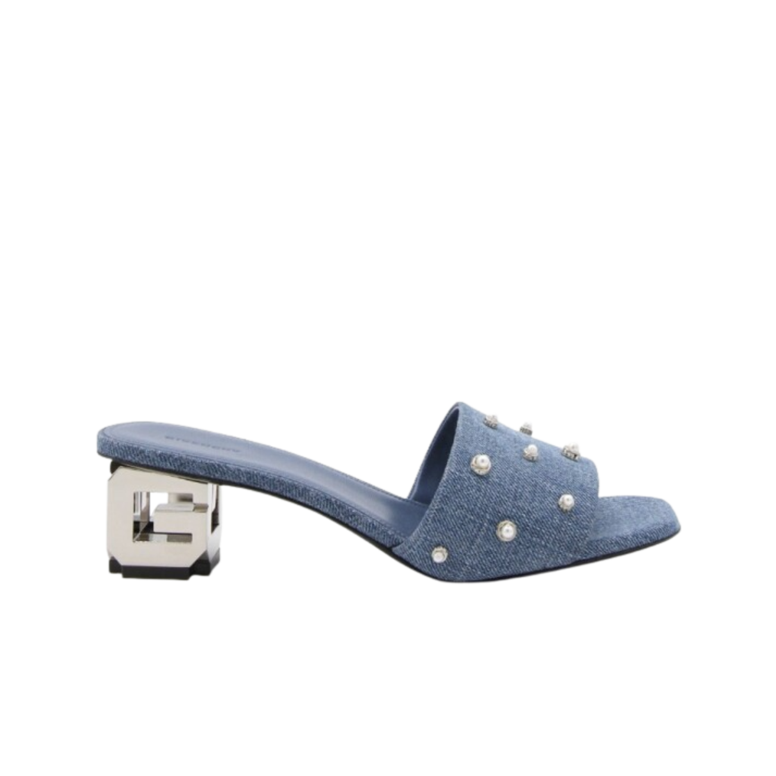 (W) 지방시 데님 힐 샌들 블루((W) Givenchy Denim Heel Sandals Blue)