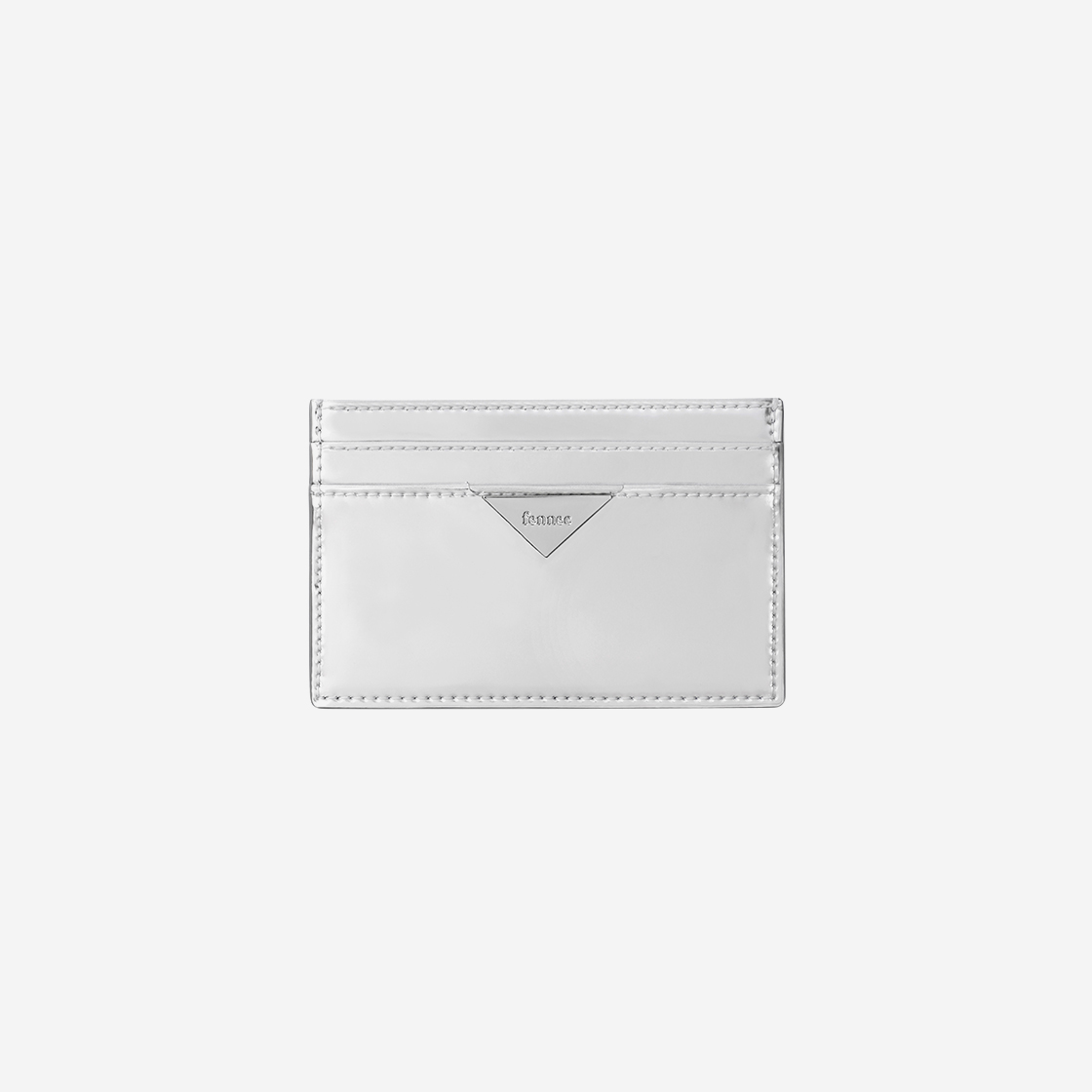 페넥 트라이앵글 슬릿 카드 홀더 미러 실버(Fennec Triangle Slit Card Holder Mirror Silver)