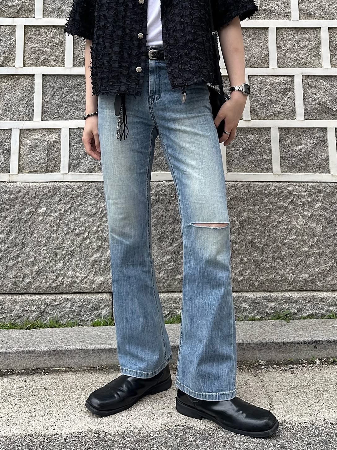 Diesel Dx1509 Stainless Steel Chain Necklace Silver, Michael Kors Jet Set Large Saffiano Leather Crossbody Bag Black 착용 스타일 - 5