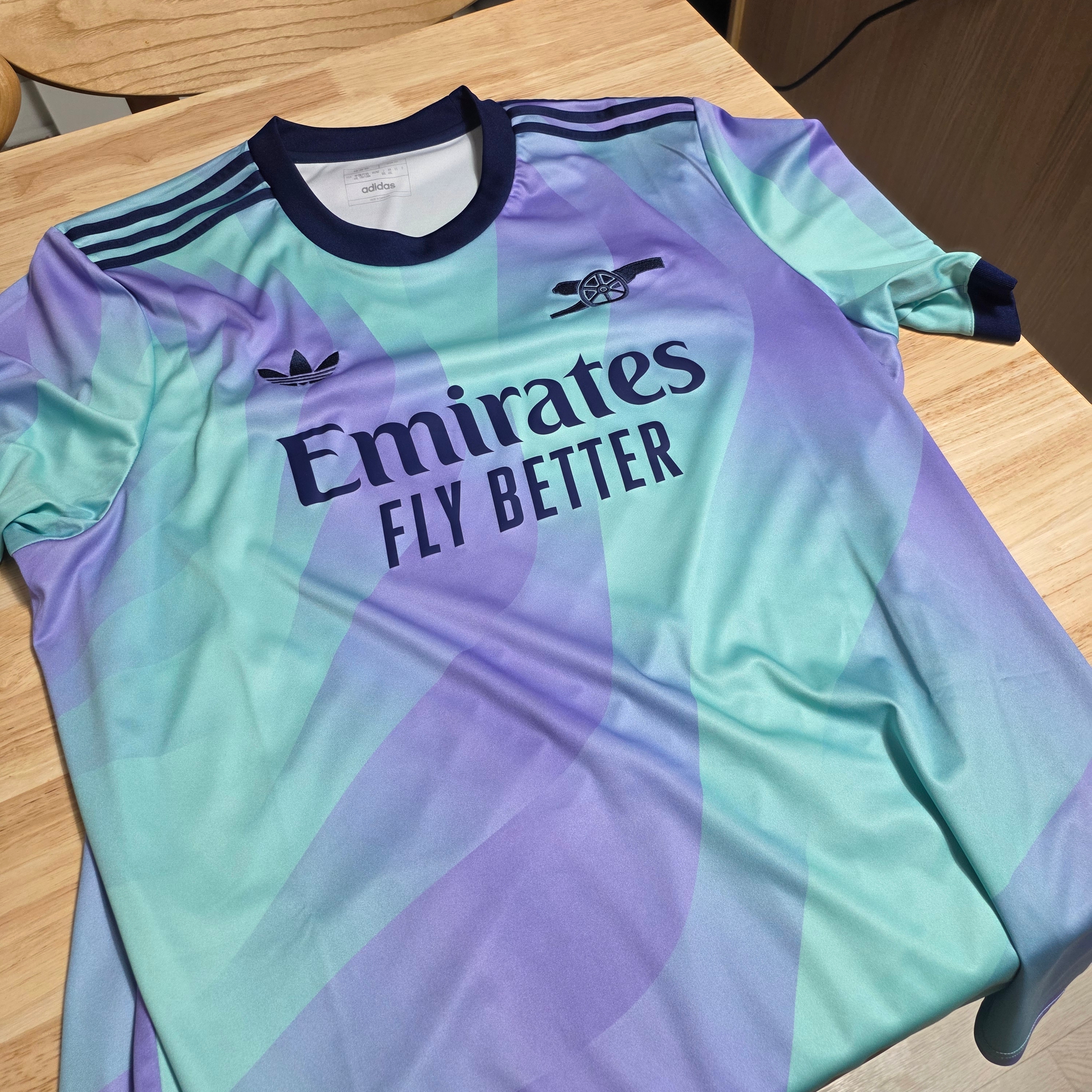 Adidas Arsenal 2024/25 3rd Jersey Clear Aqua - KR Sizing (Non Marking Ver.) 착용 스타일 - 1