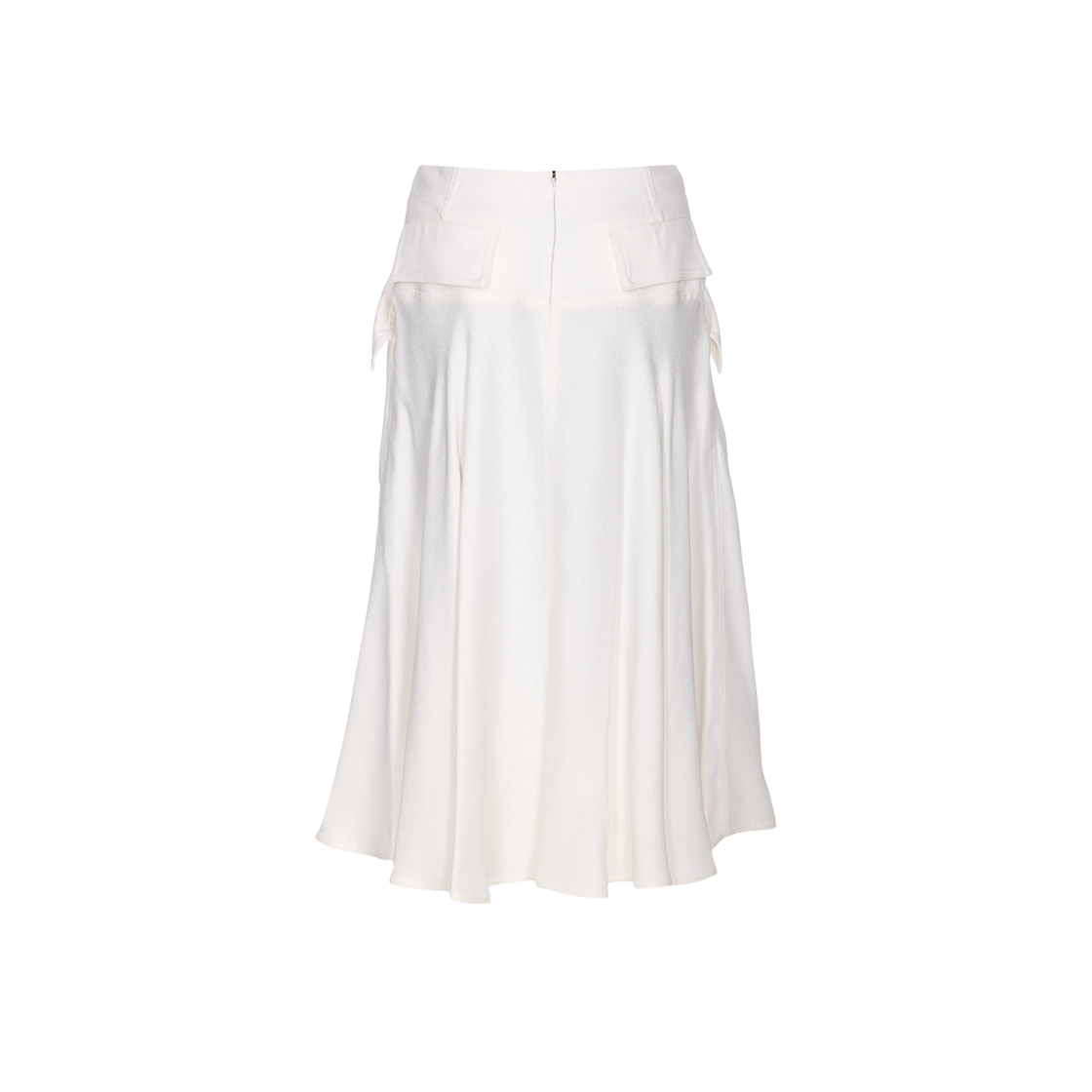 (W) 보테가 베네타 비스코스 플리츠 스커트 초크((W) Bottega Veneta Viscose Pleated Skirt Chalk) - 2