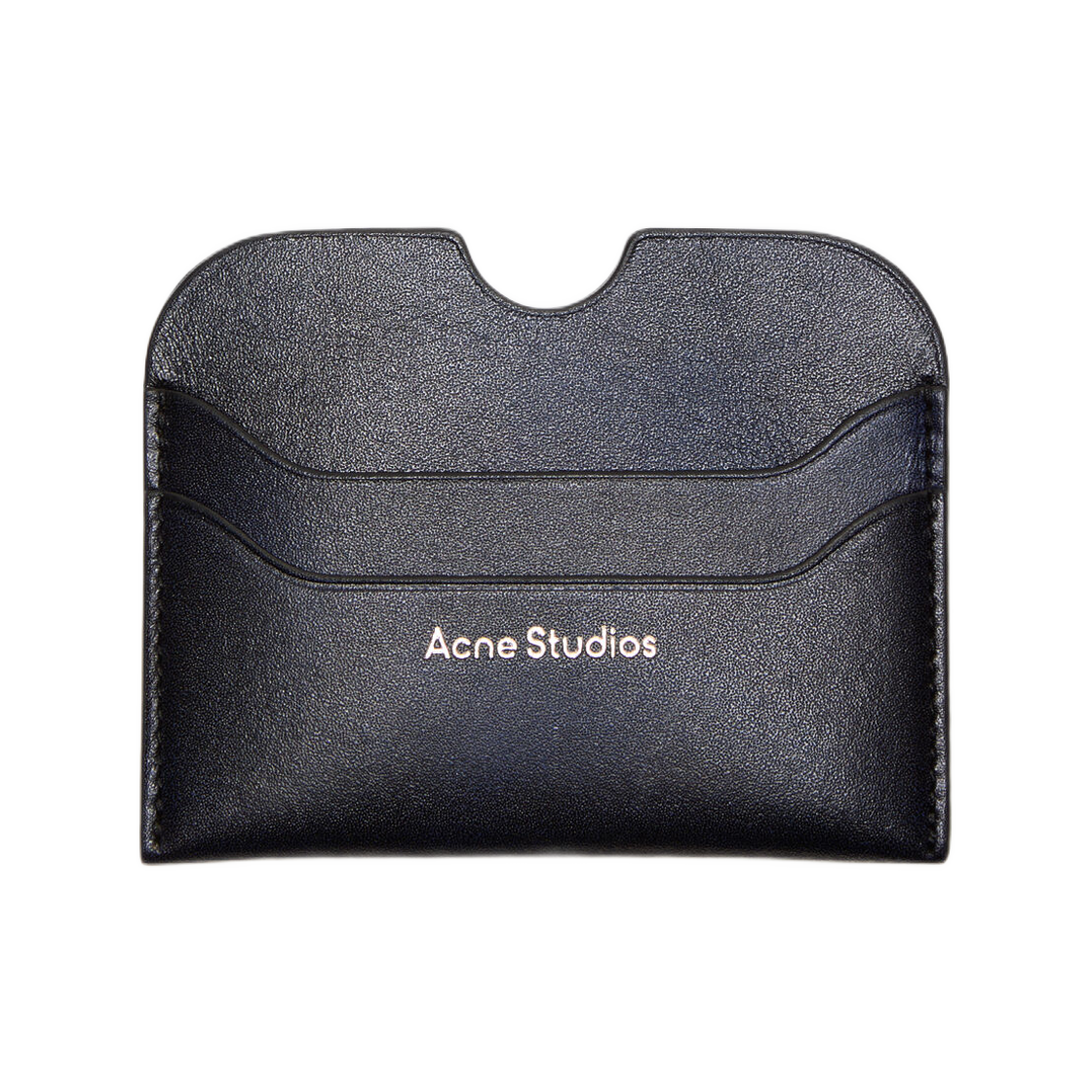 CG0268-885 Acne Studios Leather Card Holder Navy Blue