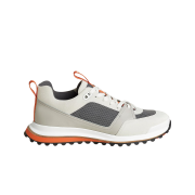 Hermes Leader Sneakers Twill Calfskin Suede Goatskin & Multicolore Gris Quartz