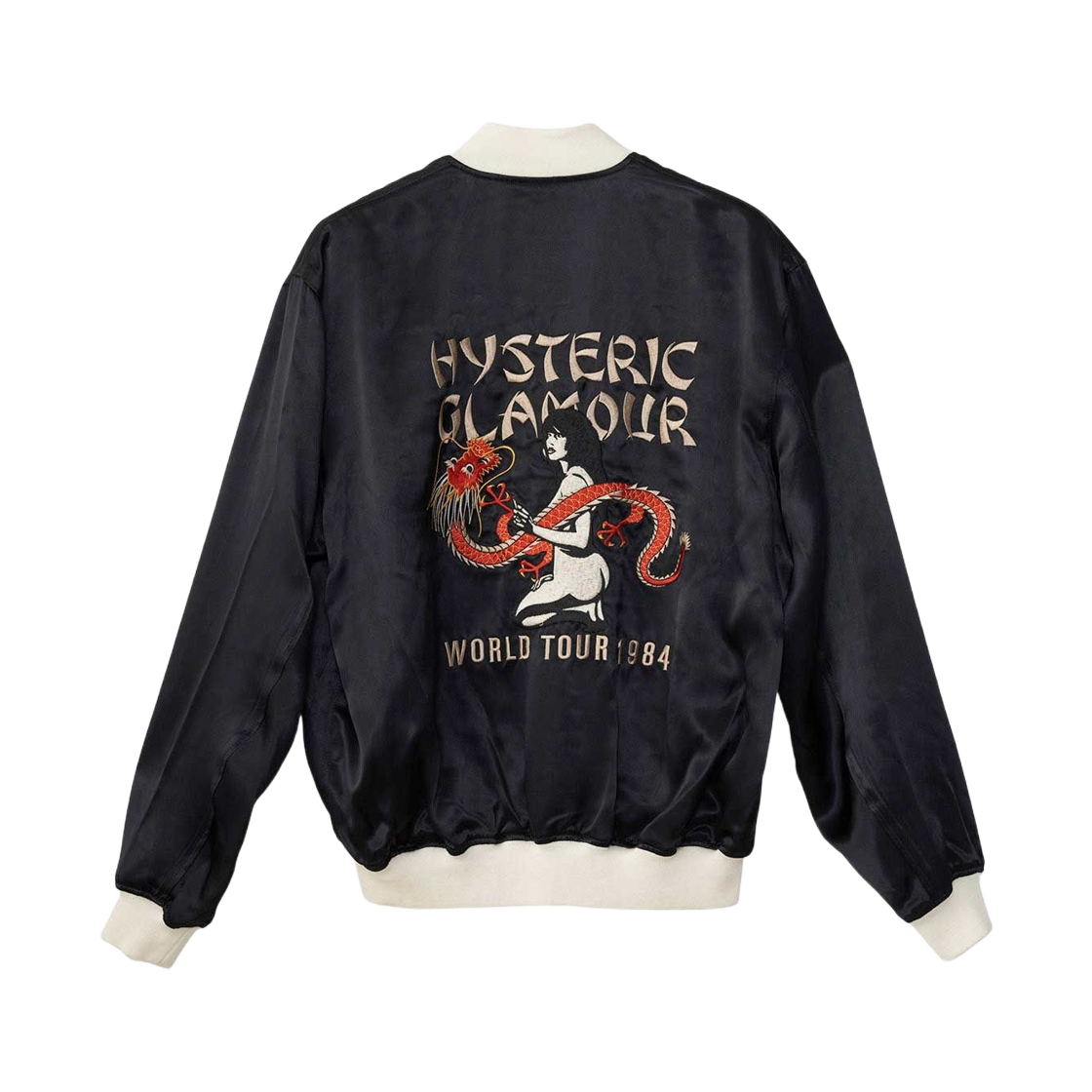 히스테릭 글래머 드래곤 레이디 투어 자수 스카잔 자켓 블랙(Hysteric Glamour Dragon Lady Tour Embroidered Sukajan Jacket Black) - 2