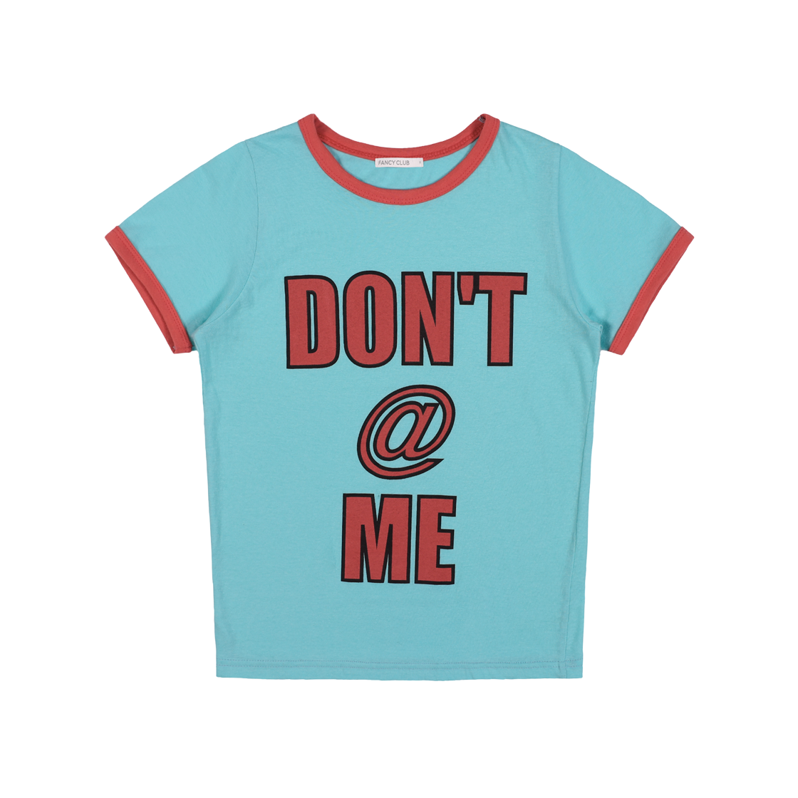 팬시클럽 돈앳미 링거 티셔츠 마린블루