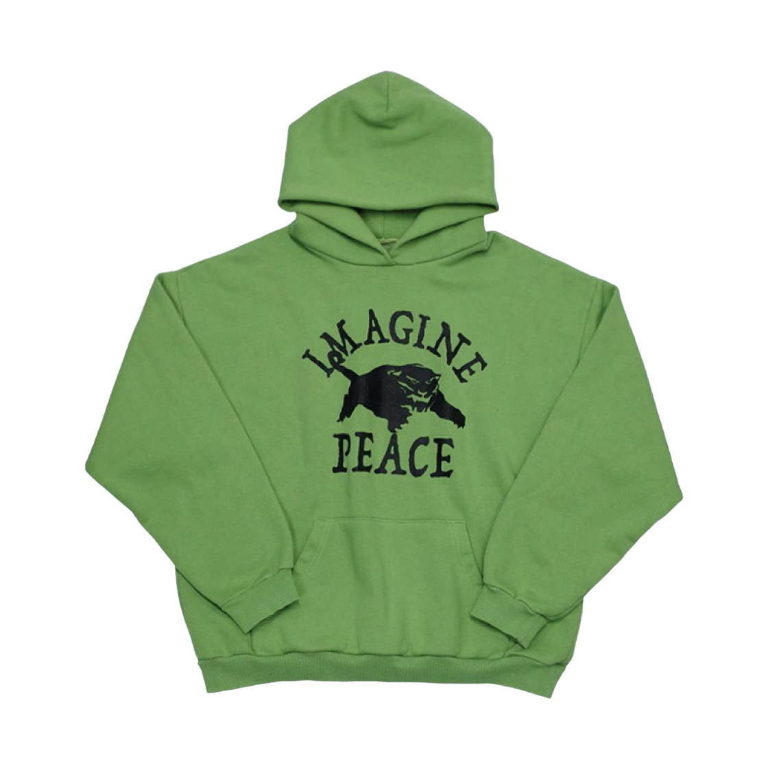 - Collect Pieces Imagine Peace Washed Everday Hoodie Green