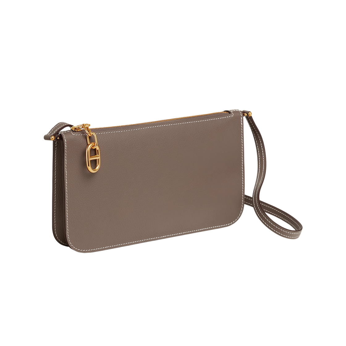 에르메스 지펭고 샹달 투 고 파우치 에버컬러 & 팔라듐 하드웨어 에뚜쁘(Hermes Zipengo Chaine D'Ancre To Go Pouch Evercolor & Palladium Etoupe) - 2