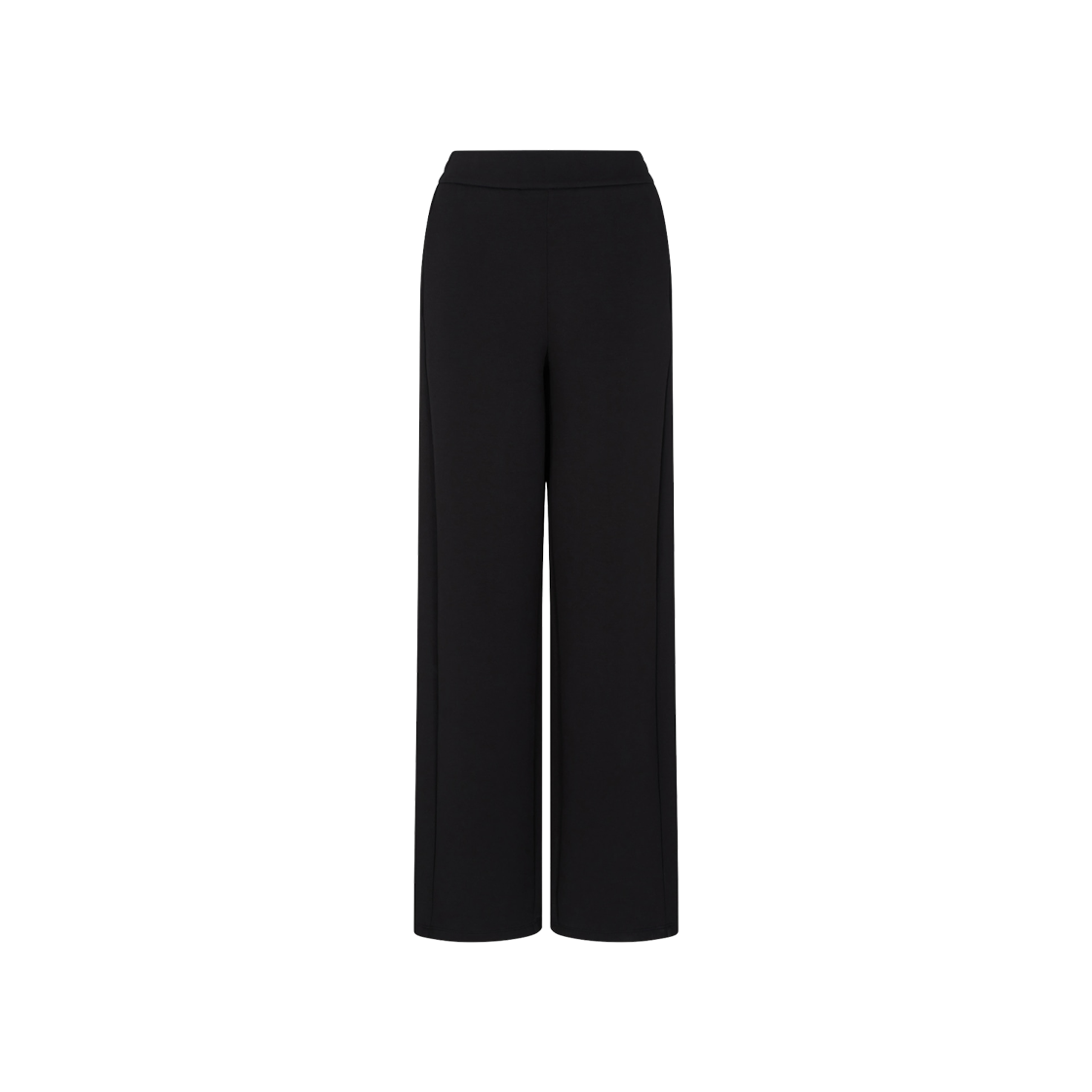 EW002797AF10002UC001 (W) Emporio Armani ASV Double Jersey Trousers with Elasticated Waist Black