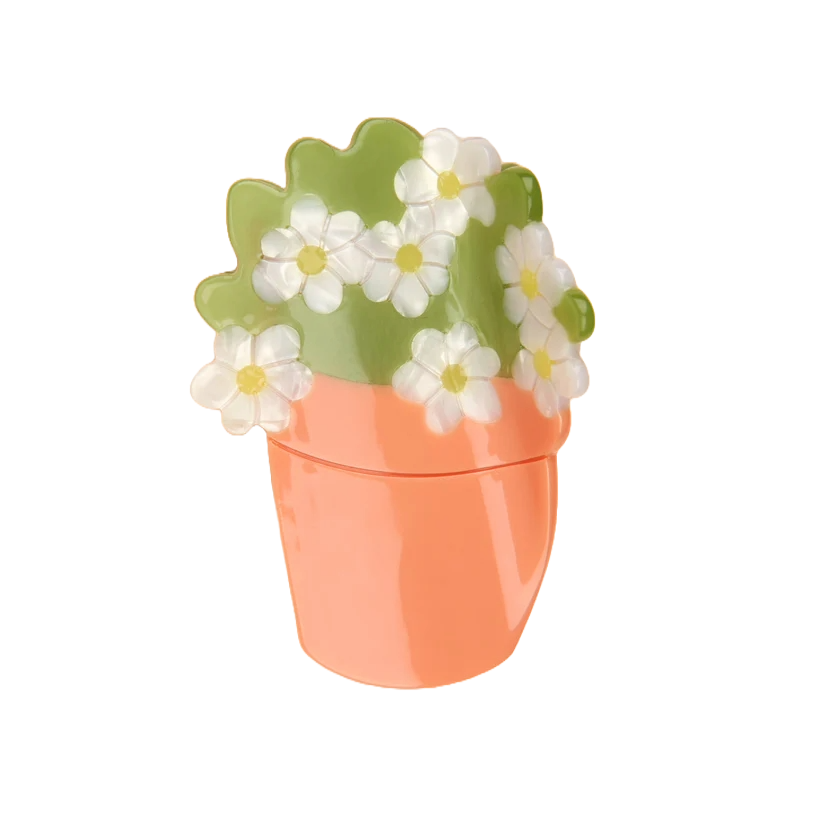 쿠쿠수제뜨 화분 헤어집게핀(Coucou Suzette Flower pot Hairclaw)