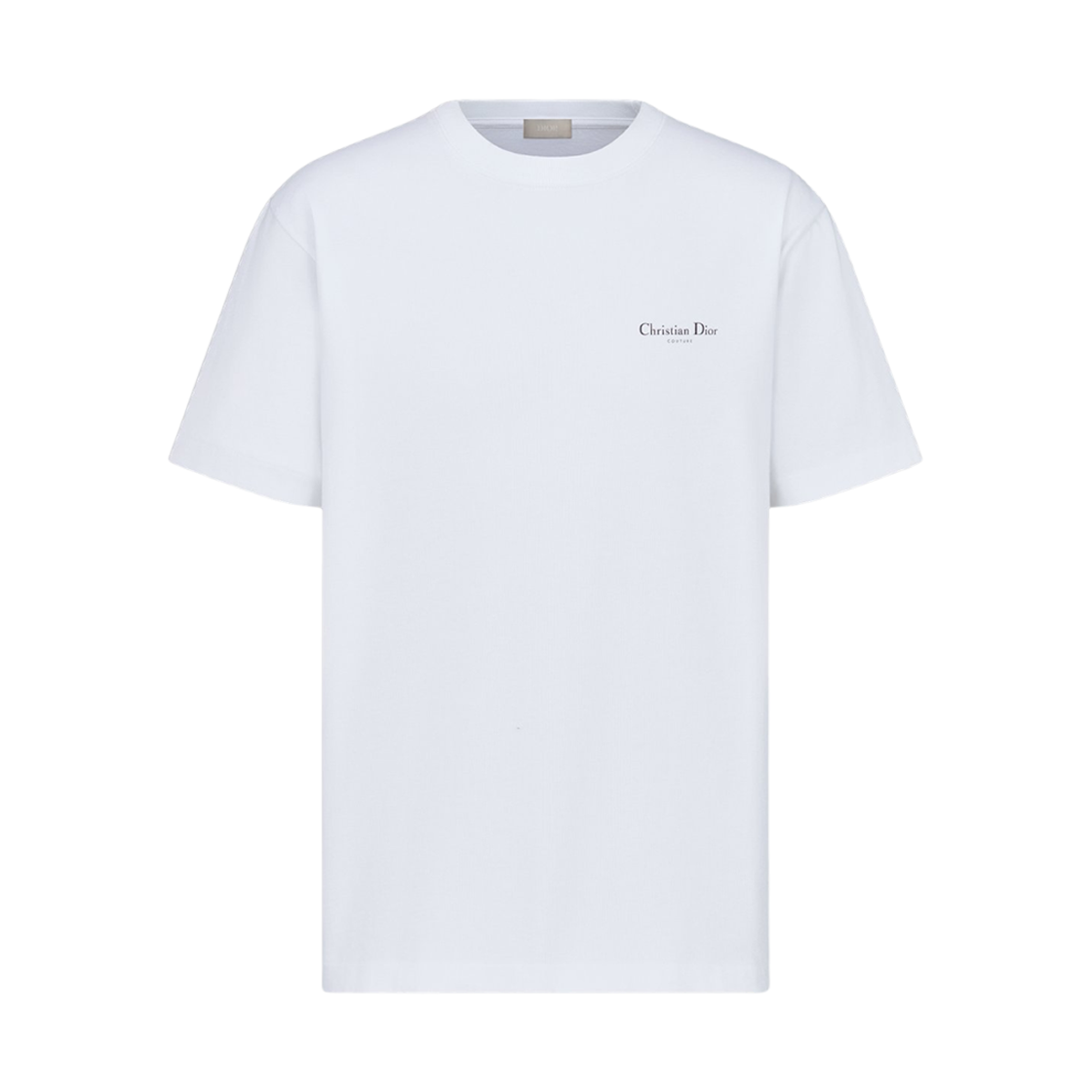593J672A0554-C089 Dior Couture Lily of The Valley Cotton Jersey Relaxed Fit T-Shirt White