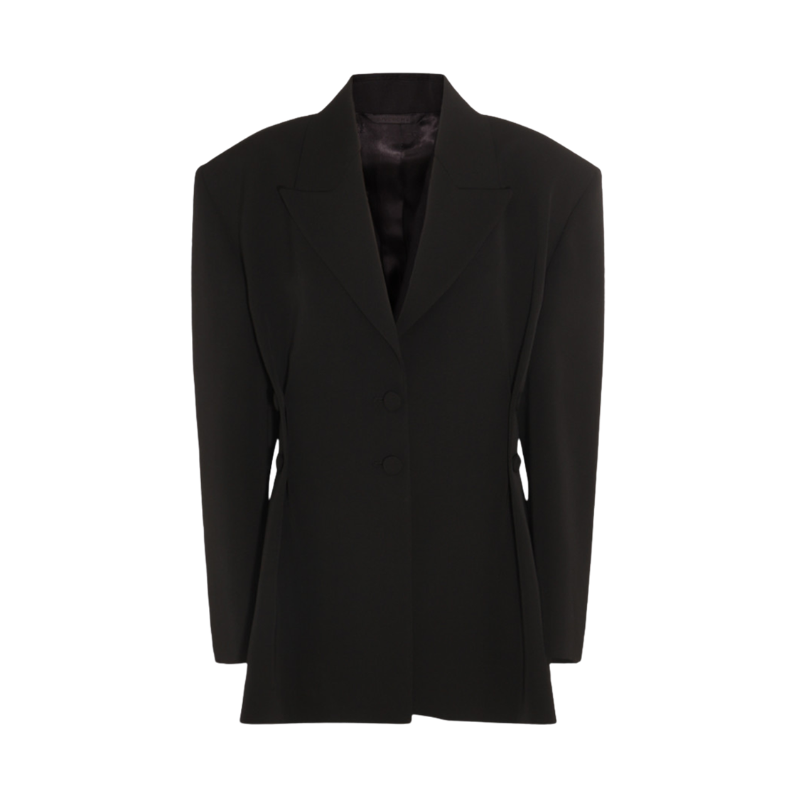 (W) 지방시 싱글 브레스티드 블레이저 블랙((W) Givenchy Single Breasted Blazer Black)