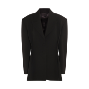 (W) Givenchy Single Breasted Blazer Black