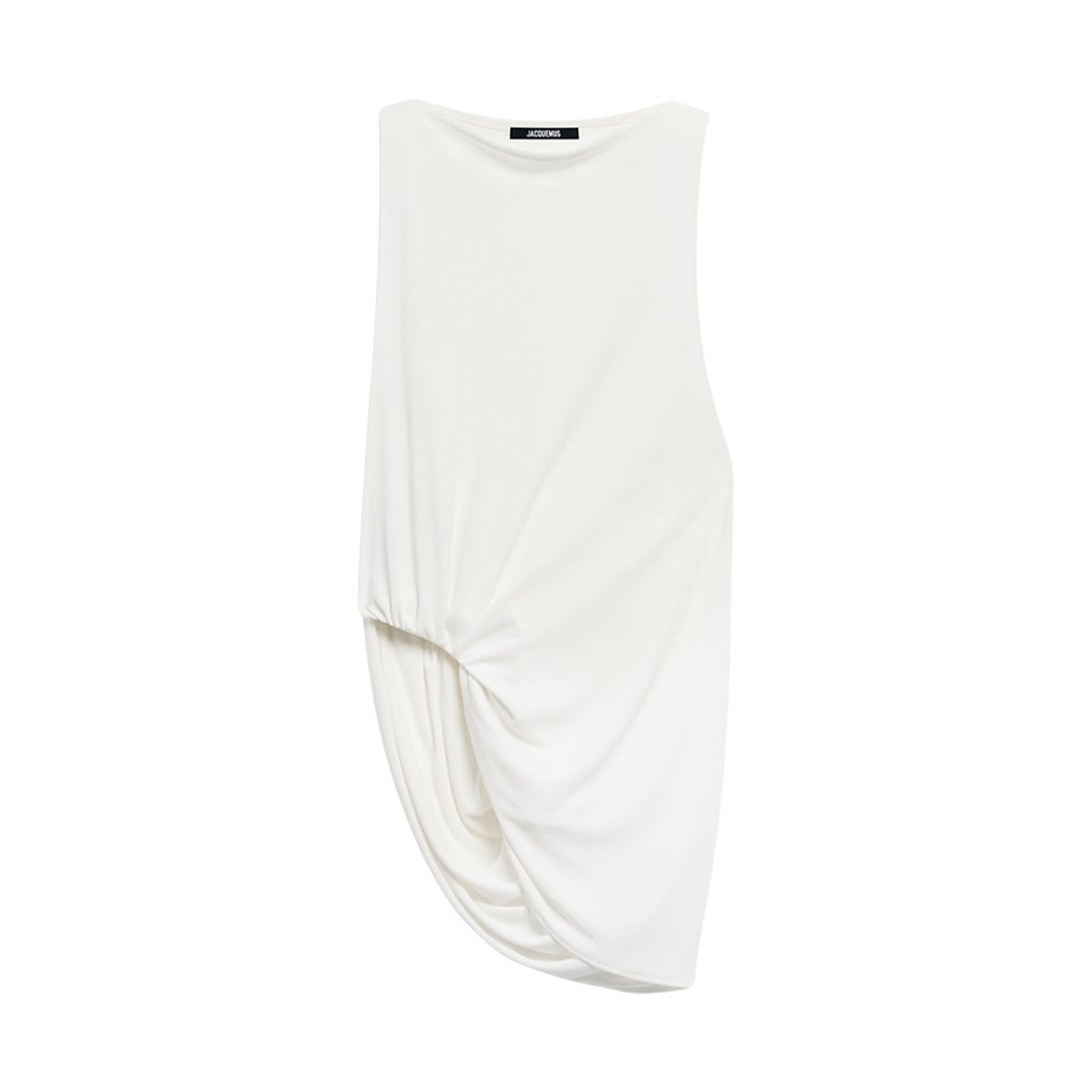 (W) 자크뮈스 라 코헤지에 페플로 탑 화이트((W) Jacquemus La Croisiere Peplo Top White) - 1