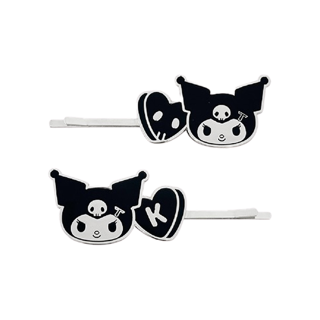 기아 타이거즈 x 쿠로미 메탈 머리핀(Kia Tigers x Kuromi Metal Hair Clip)