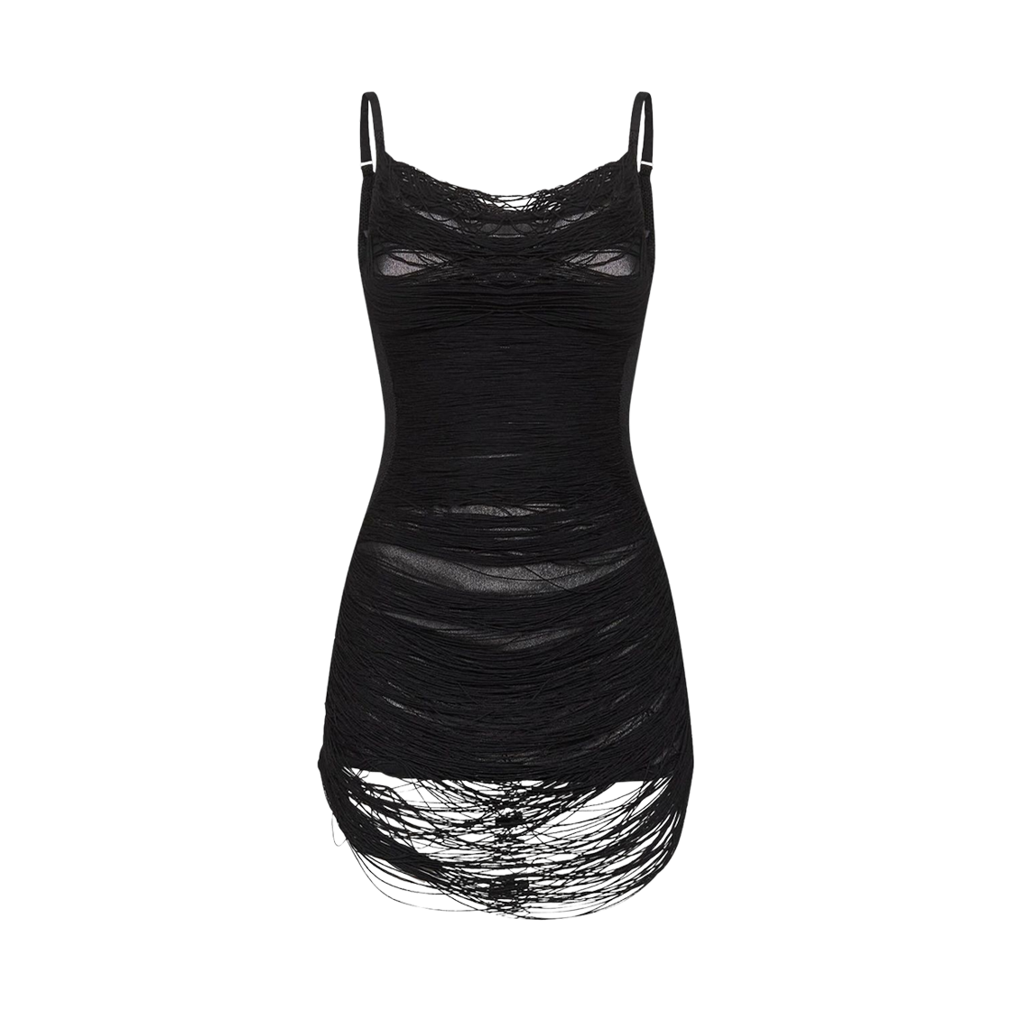(W) 디 아티코 미니 드레스 블랙((W) The Attico Mini Dress Black)