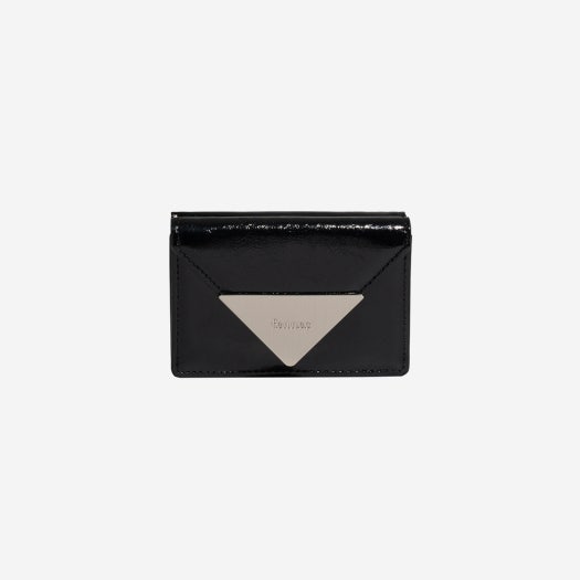 FM2PK07BKF Fennec Crinkle Triangle Triple Wallet D Black
