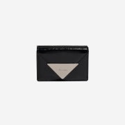 Fennec Crinkle Triangle Triple Wallet D Black