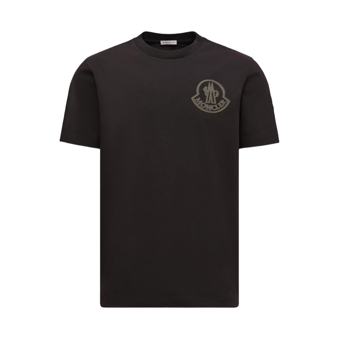 몽클레르 로고 코튼 티셔츠 블랙 - 25FW(Moncler Logo Cotton T-Shirt Black - 25FW) - 2