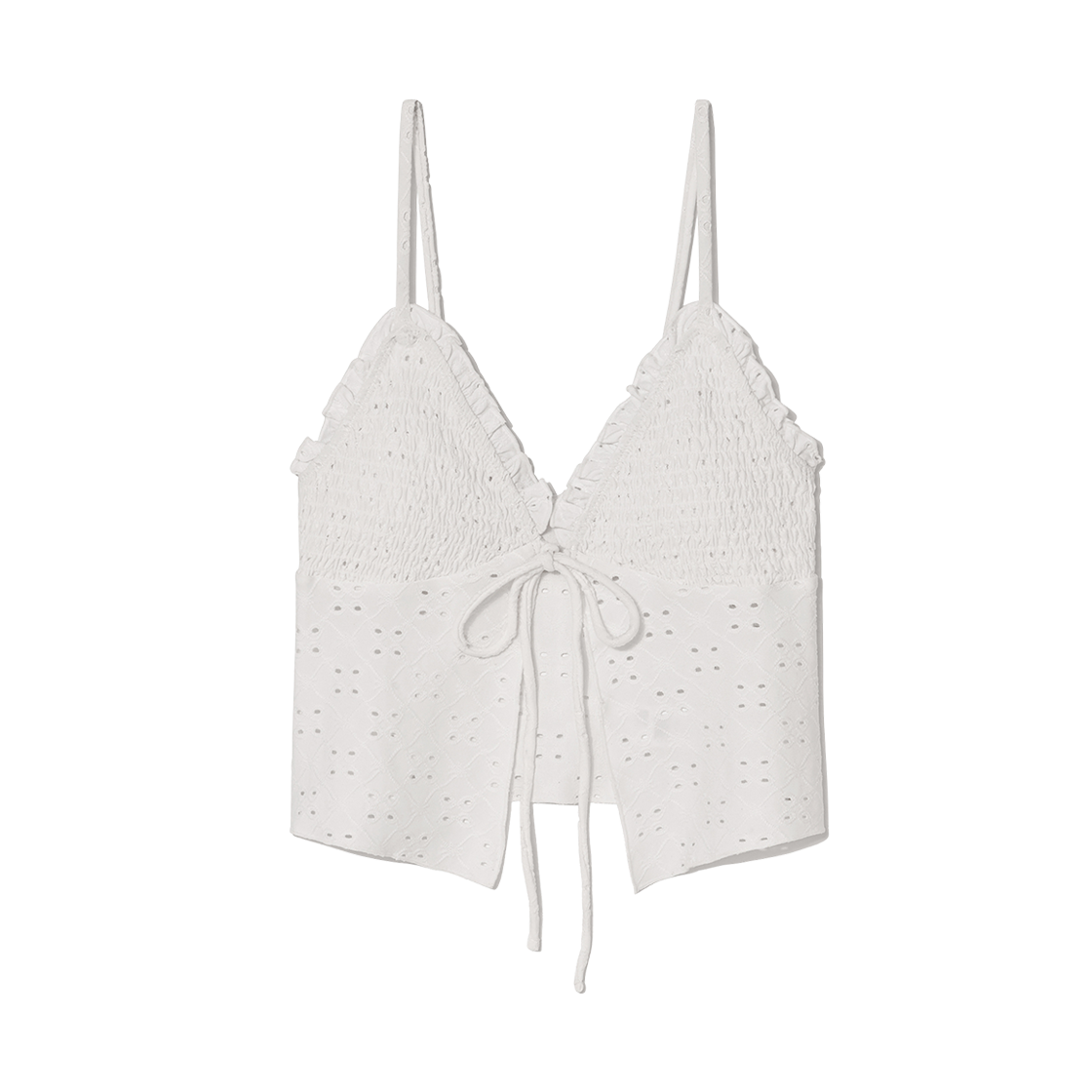 (W) 글로니 탱키니 스윔 탑 화이트((W) Glowny Tankini Swim Top White)