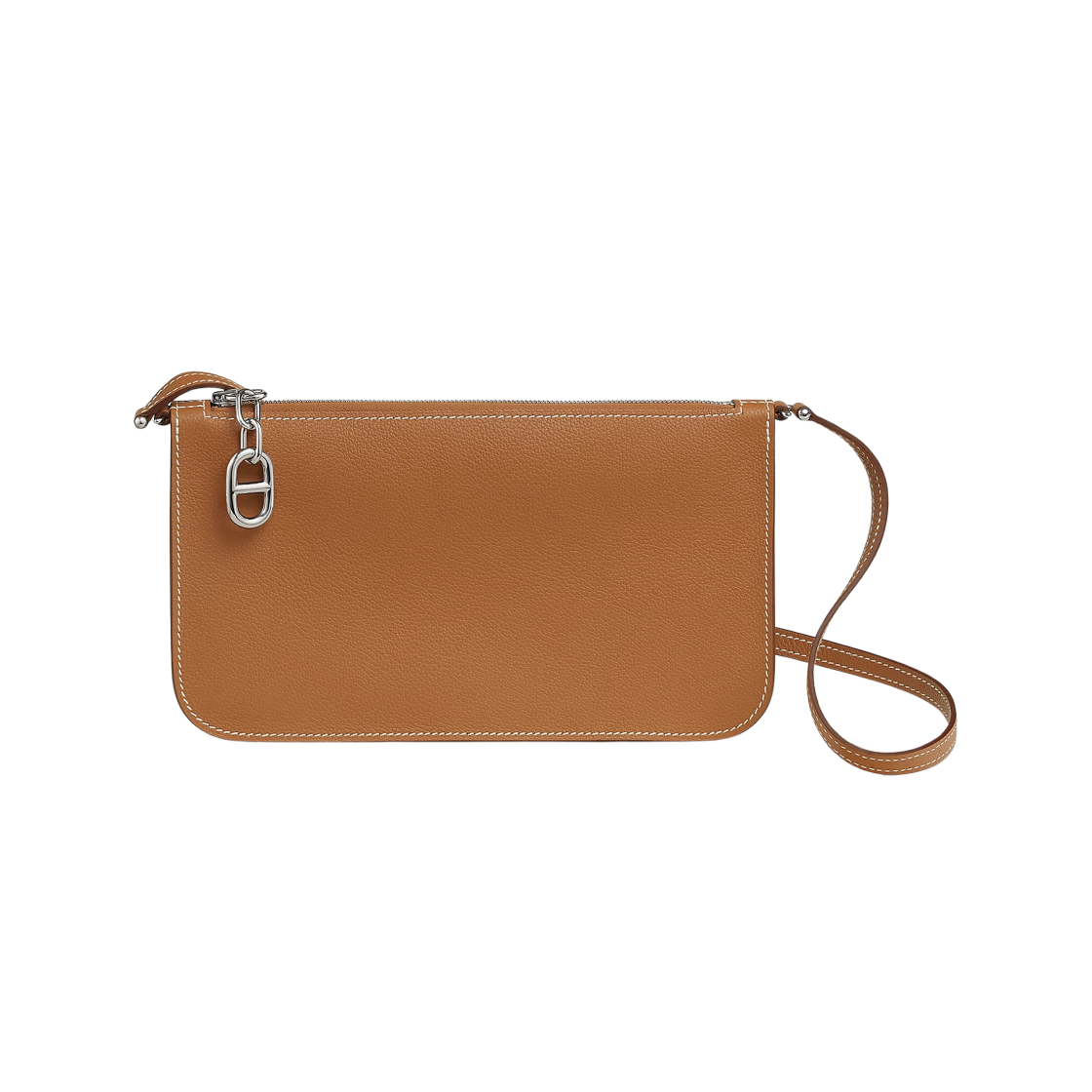 H086888CK37 Hermes Zipengo Chaine D'Ancre To Go Pouch Evercolor & Palladium Gold