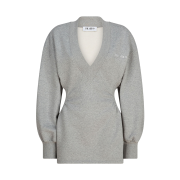 (W) The Attico Mini Dress Melange Grey