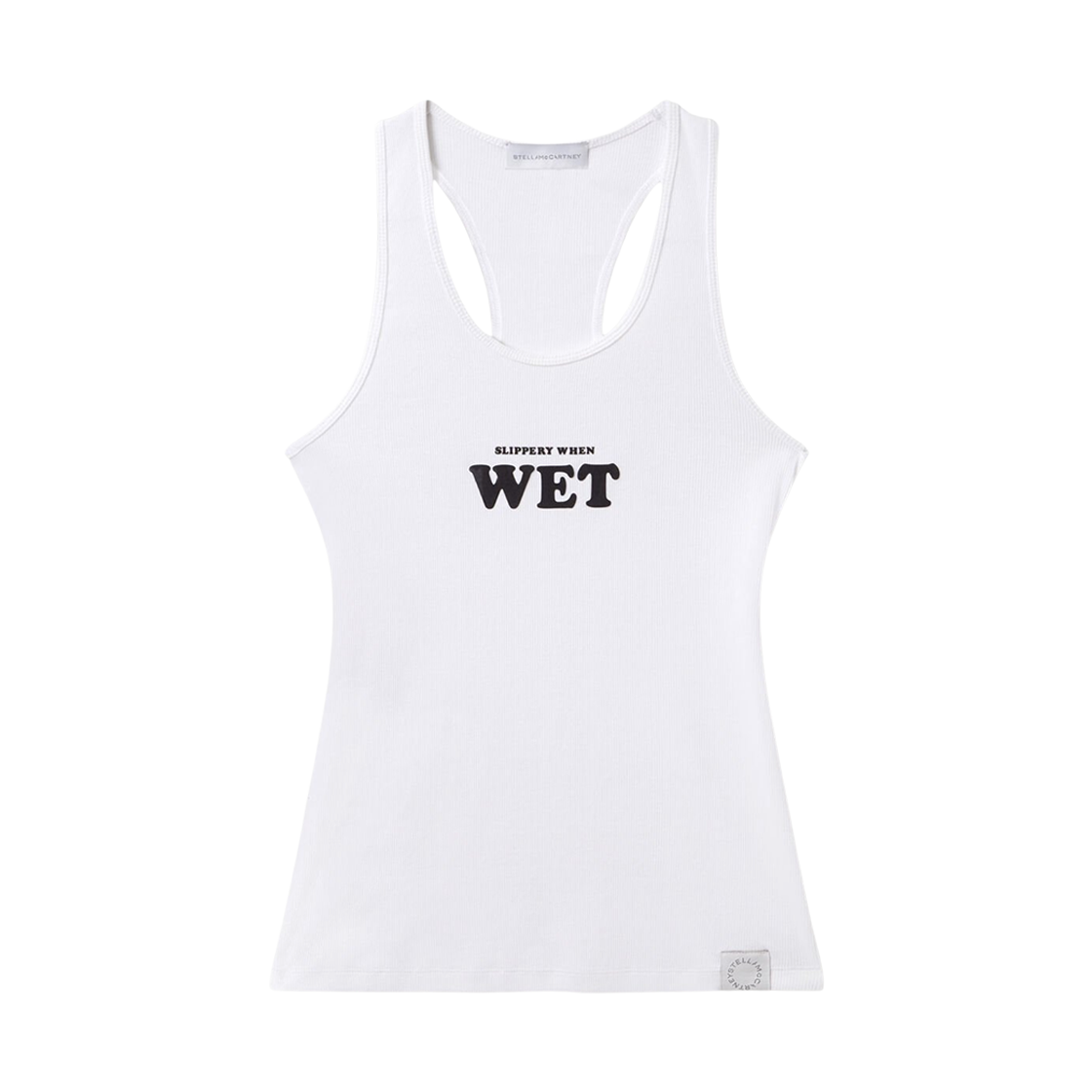6J03413SQA099000 (W) Stella McCartney Racerback Tank Top Pure White