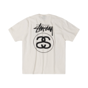 Stussy Stock Link T-Shirt Pigment Dyed Natural