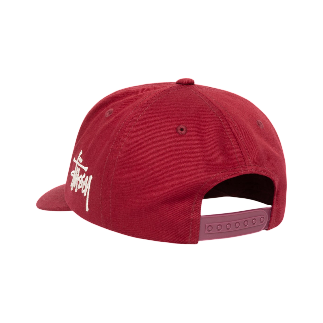 스투시 미드 뎁스 셔닐 S 스냅백 와인(Stussy Mid-Depth Chenille S Snapback Wine) - 3