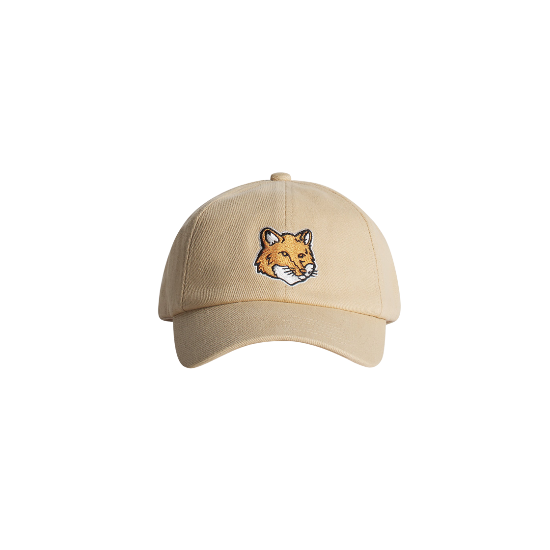 PM06100WW0096-0335 Maison Kitsune Fox Head Cap Tan Beige