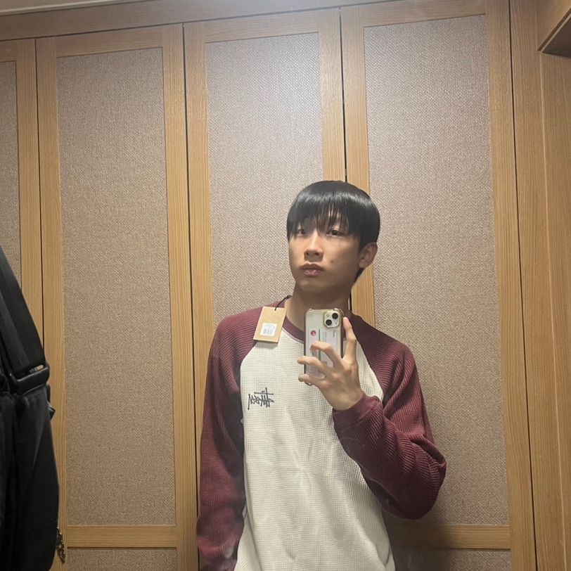 Stussy Basic Stussy Thermal 2 Tone LS T-Shirt Off White 착용 스타일