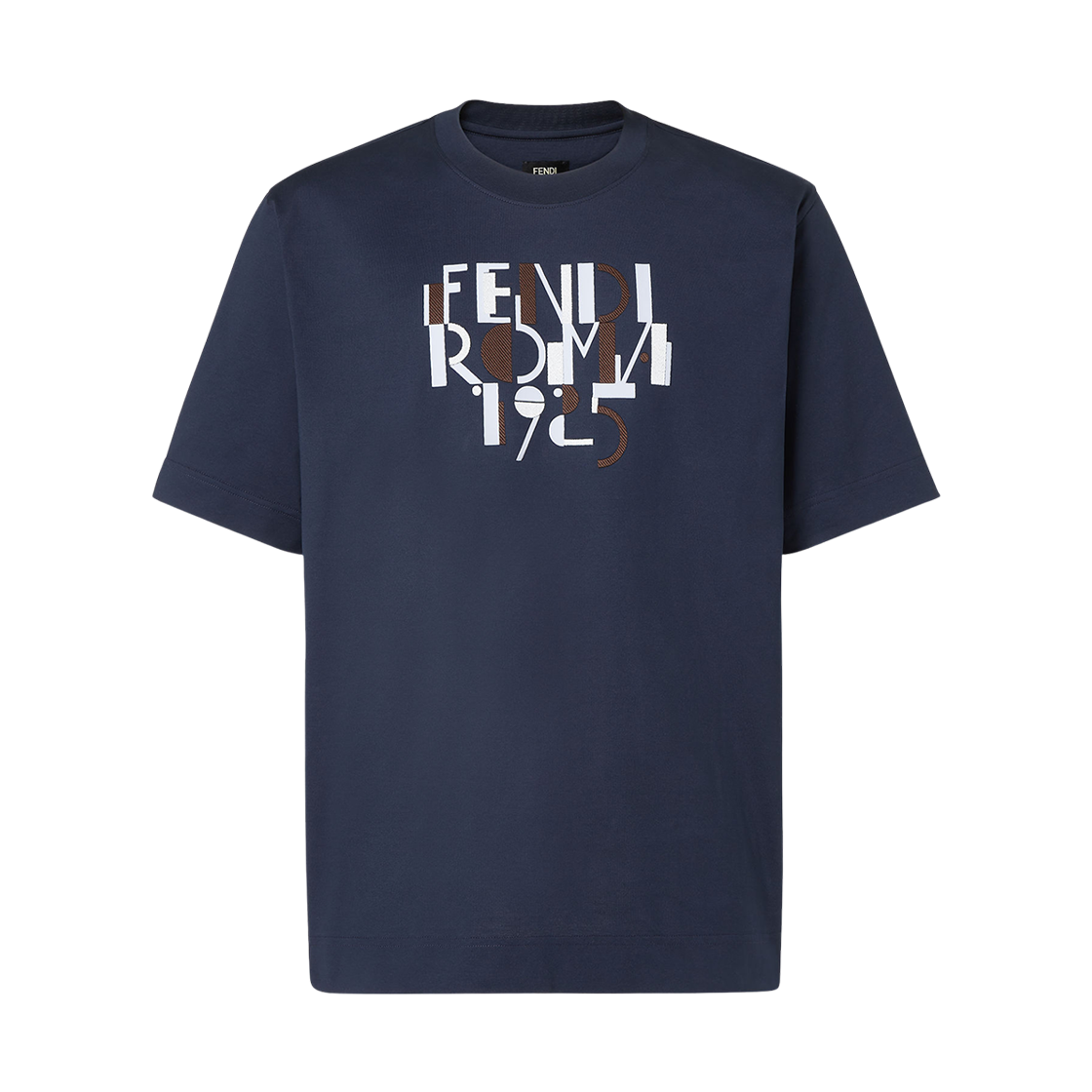 FY0936AVOHF0PTH Fendi Cotton T-Shirt Dark Blue