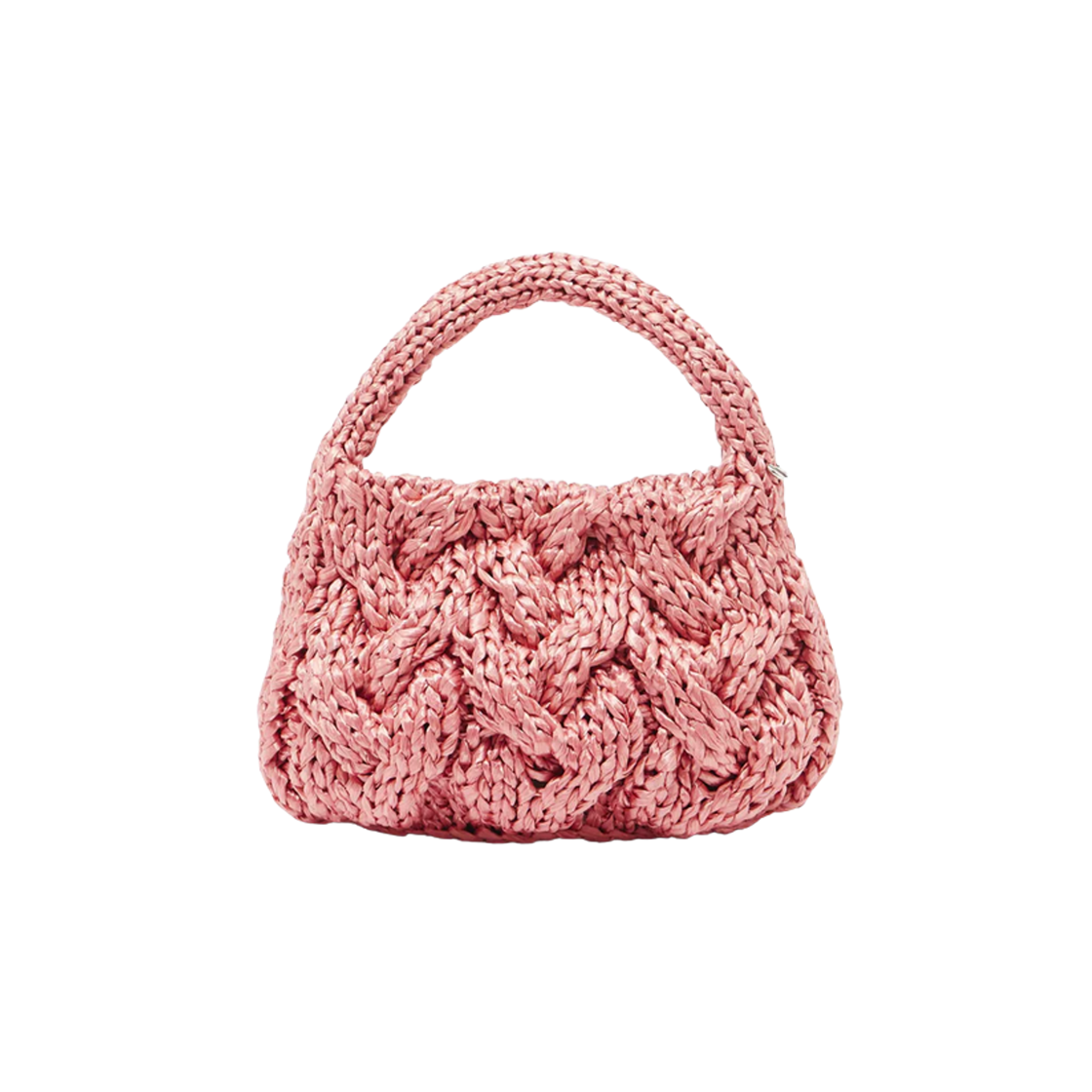 HB0726FA0445340 JW Anderson Small Cable Knit Bag Pink