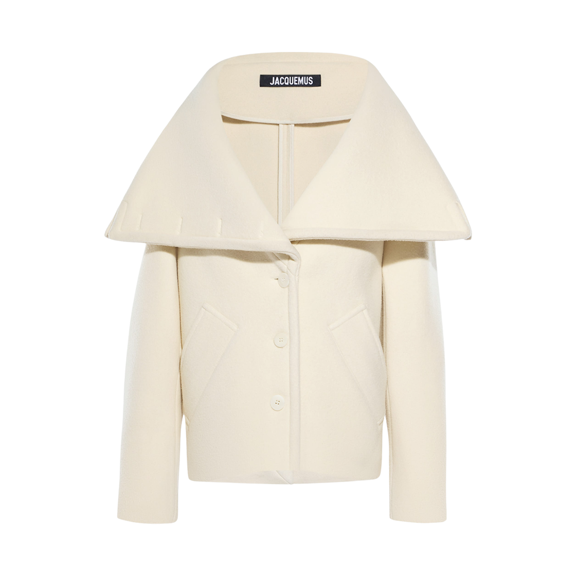 (W) 자크뮈스 라 카사 카루소 피코트 오프 화이트((W) Jacquemus La Casa Caruso Peacoat Off White)